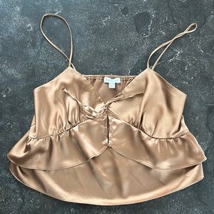 Topshop gold camisole
